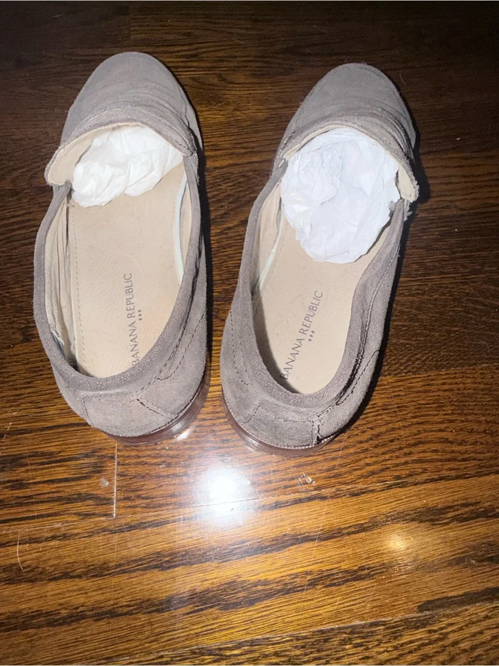 Banana Republic Suede Penny Loafers in Brown